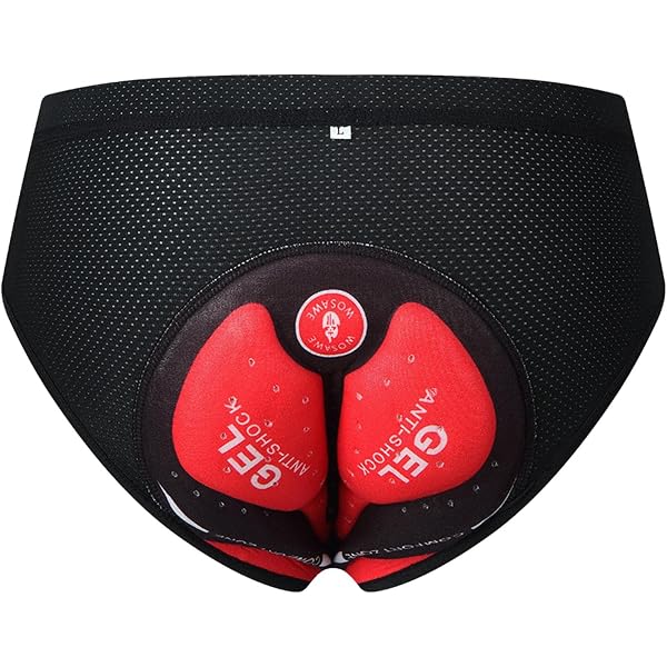 WOSAWE Uomo Pantaloncini da Ciclismo Pantaloni 3D imbottiti MTB