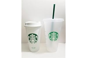 Starbucks , Kunststoff , wiederverwendbares Duo: 680 ml Becher für kalte Getränke und 473 ml für heiße Getränke