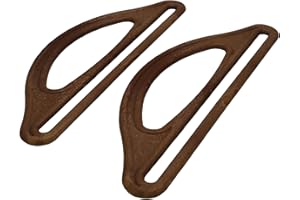 Linic Products UK Made, Long Plastic Bag Handles, 1 Pair, BROWN WOOD EFFECT, Sewing, Knitting, Craft, Design, Make you own (S7792). Free UK Postage.