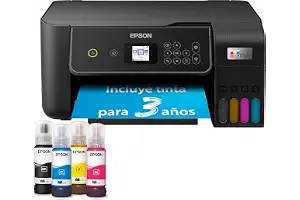 Epson Impresora multifunción EcoTank ET-2870 A4 con depósito de Tinta, conexión Wi-Fi y hasta 3 años de Tinta incluida