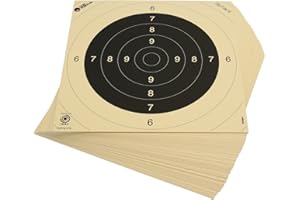 ‎OPTACS OpTacs 50 Stück Pistolen-/ Kleinkaliberscheiben 26 x 26 cm Schießscheiben Pistolenziel Präzisionsscheiben BDS ISFF Wettkampfscheiben 26x26-50er Pack