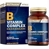 Nutraxin B Vitamin Complex 60 Tablet | 10 B Vitamini İ&ccedil;eren G&uuml;&ccedil;l&uuml; Form&uuml;l