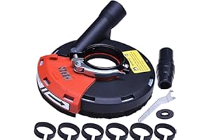 HERZO Universal Absaughaube für Winkelschleifer mit Bürstenkranz 180mm