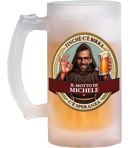 Planetee Tazza Da Birra 470ml Con Panda Arrabbiato - "Non Toccare Il Panda" - Bicchiere In Vetro Ghiacciato, Idea Regalo Divertente Originale
