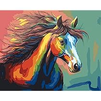 Kit Pittura Con Numeri Cavallo Marino – 40x50 Cm, Acrilico Con Pennelli, Regalo Creativo Per Adulti E Bambini
