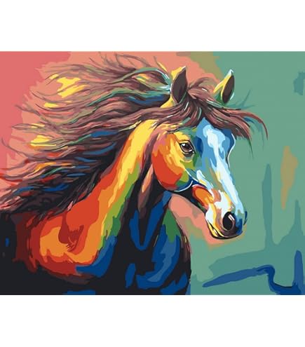 NAIMOER Set van 4 ingelijste verf op nummer, kleurrijke dieren voor volwassenen, beginners, doe-het-zelf tijgerleeuw schilderen op nummer, olifantenhond met houten frame, kunst op canvas, geschenken NAIMOER Set van 4 ingelijste verf op nummer, kleurrijke dieren voor volwassenen, beginners, doe-het-zelf tijgerleeuw schilderen op nummer, olifantenhond met houten frame, kunst op canvas, geschenken