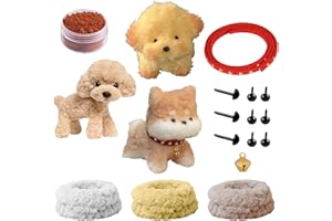 TRACOMPAN Long Pipe Cleaners for Craft Pipe Cleaner Set DIY Plush Dog Doll Handcraft Decoration DIY Plush Doll Material Arts Crafts Kit Flexible Pipe Cleaners (A style)