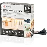 VELCRO Brand - Extra Thin Low Profile Hook & Loop Fastener - Heavy Duty Professional Hold with a Flush Surface to Surface Mou