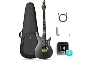ENYA INSPIRE PRO AL Smart Elgitarr med APEX LAB Pickuper | Inbyggd 20W-högtalare, 39" kolfiberkropp, 64 förinställningar & 50