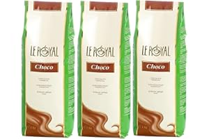 Le Royal Choco Green Vending Hot Chocolate Powder 1kg (Pack of 3) – 9.5% Cocoa – Mild & Creamy – Ideal For All Vending Machines