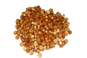 CHEDIN Woskowy ośmiokątny pieczęć woskowa, 500 sztuk pereł z wosku uszczelniającego, do lakieru do pieczęci i listów, zaproszeń, kart, pakiet prezentowy (królewskie złoto, 500)
