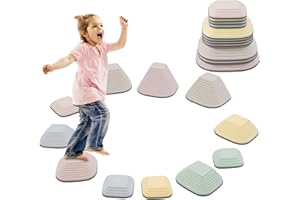 ‎FORROBY 11 Stück Balanciersteine für Kinder, Sensorisches Spielzeug für drinnen und draußen, Abenteuer Balanciersteine Förderung von Balance, Motorik & Koordination, für Schulen, Kitas & Therapiezentren