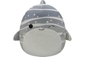 Squishmallows SQK3298 - Sachie der Hai mit flauschigem Bauch 30 cm, offizielles Kelly Toys Plüsch, superweiches Kuscheltier