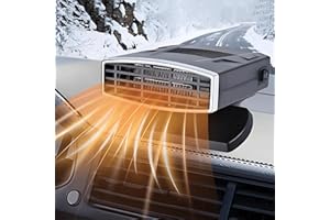 CHUANKEFANXING 12V 200W Calentador de Coche, 2 en 1 Calefacción y Refrigeración Calentador Desempañador de parabrisas, Calentador de Coche Portátil para Desempañar y Descongelar para Coches SUVs