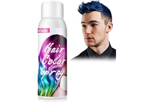 AFDEAL Spray de Coloration Temporaire Bleu pour Enfants et Adultes, Spray de Coloration Lavable pour Accessoires, Fête, Halloween, Noël (100ML, Spray Bleu)