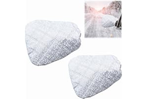 RAKIUTY Seitenspiegel Schneedecke Spiegel,Autospiegel Schutzhülle Schneeabdeckung,Seitenspiegel Schneedecke,Spiegel Frostschutz Abdeckung,Schutzhülle Auto Außenspiegel Frostabdeckung,Silber,1 Paar
