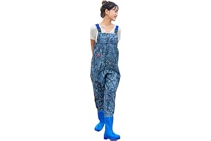 WANSIMAN Women Hunting Chest Waders With Boots,Fishing Waders With Pockets With Belt,Wading Pants Crosswater,Waterproof,Breathable,for Fly Coarse Sea Fishing,Leisure,Gardening,Outdoor Hunting