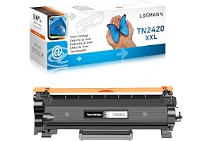 LOSMANN XXL toner (6 000 sidor) kompatibel med Brother TN2420 TN2410 för Brother MFC-L2710DW MFC-L2710DN MFC-L2750DW DCP-L2530DW DCP-L2510D DCP-L2550DN HL-L2350DW HL-L2310D HL-L2370DN (1