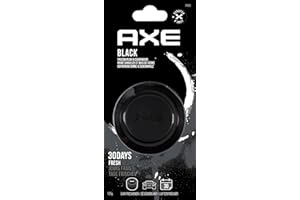 AXE Ambientador de Coche Lata Gel 125GR Portavasos - BLACK: Frescura Refrescante y Duradera para Tu Viaje - Hasta 30 Días de Confianza y Estilo