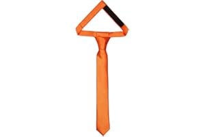 Ladeheid Corbata para niños para chicos - Aspecto elegante brillante, Pre-atada con cierre autoadherente, Perfecta para ocasiones especiales - Corbata de clip estilosa tamaño 31cm x 4cm TKS