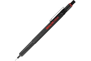 ‎ROTRING rOtring 600 Druckbleistift | 0,5 mm | Schwarz | Ergonomisches Vollmetallgehäuse