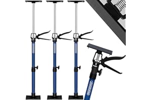 DEUBA MONZANA® Set of 3 Door Frame Tensioners | Telescopic Props with Pressure Plates - Drywall, Plasterboard Installation Support | Height Adjustable & Sturdy