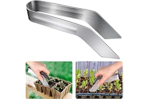 WEINIBAO Pinzas para Plantas Pinzas de Acero Inoxidable 17 cm Herramientas de Jardinería, Pinzas de Trasplante Herramienta de Plantación Herramientas Jardineria, Regalos de Jardinería (17 cm)