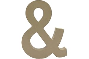 DECOPATCH Décopatch AC812C - Symbol aus Pappmachße, &-Zeichen, 5x23x30cm, ideal für Hochzeiten, 1 Stück