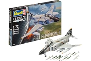 Revell Modellino aereo 1:72 – F-4J Phantom II in scala 1:72, livello 3, riproduzione fedele con molti dettagli, da 10 a 99 anni, 03941