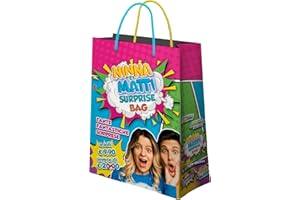 NINNA e MATTI Surprise Bag con 5 Sorprese: 1 Squeeze Pen, 1 Bustina di Tuatuaggi, 1 Colora Libro, 1 Album 2022 o 1 Album 2023, 1 Color Bomb