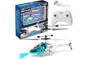 Spiritzohic RC Helicopters Toy, Aircraft Model Toys Remote Control Helicopter Radio Controlled Aircraft Indoor Toy RC Flying Toys Gift for Christmas, Birthday(Blue)