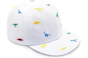 SEYUFN Dinosaurio Gorro Bebe Verano Primavera Ajustable Niño Sombrero Bebe De Béisbol para Niños Bordado Al Aire Libre Gorros Proteccion UV Bebe Niños Niñas