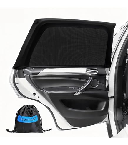 TFY Universal Car Rear Side-Door Square-Window Sunshades