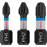 Bosch Professional 3 adet Impact Control tornavida ucu PH seti (25 mm, altıgen şaft, pena ve tıklama, darbe s&uuml;r&uuml;c&uuml;leri i&ccedil;in a