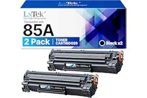 LXTEK CE285A Compatible Toner Cartridges Replacement for HP CE285A 85A for HP Laserjet Pro P1102W P1102 M1132MFP M1217NFW M1212NF M1132 P1100 M1136 M1210 M1212 M1213NF (2 Black)