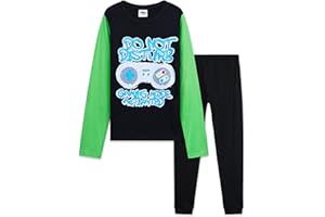 CityComfort Pigiama Ragazzo Adolescenti Set Pigiami Lunghi con Motivo Calcio o Gioco Abbigliamento da Casa Regalo Bambino