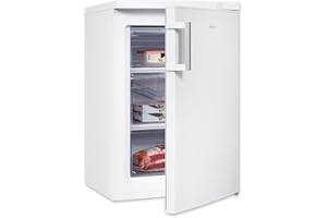 Exquisit Gefrierschrank, 4-Sterne-Gefrieren, 85 Liter, Gefrierschrank klein, kompakt, Tiefkühlschrank, Wechselbarer Türanschlag, GS581-H-010D weiss