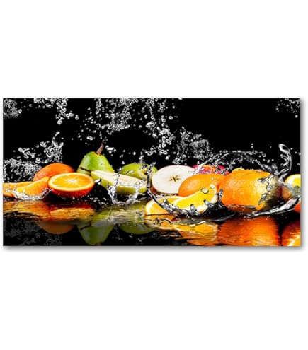 Panneau De Cuisine Sur Verre Tulup - 140x70 Cm - Épices Colorées - Moderne