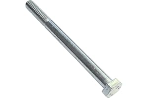 AERZETIX - Juego de 10 piezas - Pernos M12x140 parcialmente roscados - Cabeza Hexagonal - Ø12x140mm - DIN 931 - Clase 8.8 - Acero galvanizado - Bricolaje - Herramienta de montaje/Ferretería - C47555