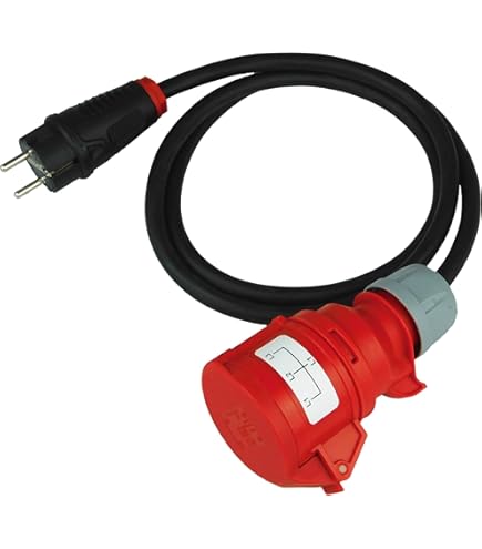 Adattatore CEE NWP 5 Poli - 400V 16A Maschio To 32A Femmina | Cavo In Gomma H07RN-F - Foto 7
