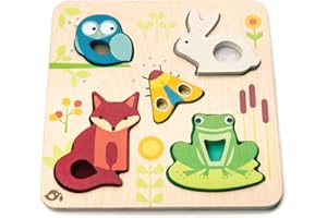 Tender Leaf Toys Touchy Feely Animals - Gioco di ordinamento di forma tattile