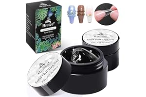‎BIUTEE Solid Nail Tips Gel Nail Art Gel Paint Solid Patch Glue für die professionelle Nagelverlängerung künstliche Fingernägel tipkleber(5 g * 2)