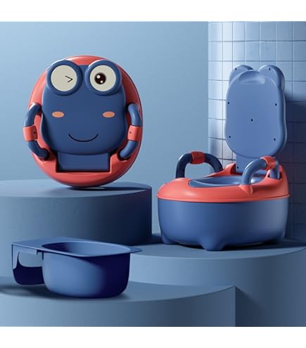 Nattou 3-in-1 babypotje, pot kruk toiletbril voor kinderen, gemakkelijk te leren op het toilet, ca. 34 cm, vanaf ca. 18 maanden tot ca. 4 jaar