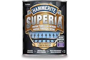 Hammerite Esmalte antioxidante al agua, Gris Oscuro, 750 ml