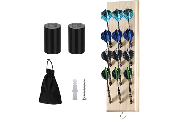 Support De Fléchette En Bois Pour 12 Fléchettes, Suspension Murale Pour Tous Types