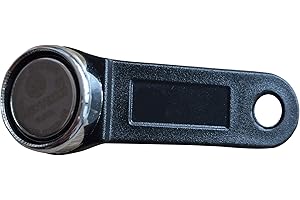 YARONGTECH TM1990 DS1990A-F5 Dallas ibutton with metal ring red/black/yellow color handle (Black)