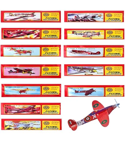 Lot De 4 Avions En Bois Balsa à Élastique – Vol Jusqu'à 15 M – Kit STEM Dès 3 Ans