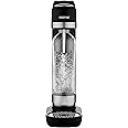 GEEPAS Sparkling Water Maker with 900ml Bottle | Soda Maker, Soda Machine for Fizzy Drinks Machine Home Carbonator, Quick Connect Co2 Gas Bottle (Not Included) | Black