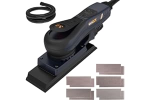 MAXXT Brushless Sheet Orbital Sander 3 mm with EC Motor, 350W Multi-Function 4000-10000RPM for Wood Finishing Hand Sander, with 10 Sanding Papers
