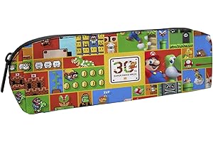 TMXKDSJ. Trousse Scolaire Marrio, Fourre-Tout pour l'École, Étui à Crayons Grande Capacité pour Filles et Garçons, Textile Rectangulaire, 20 x 5,5 x 6 cm